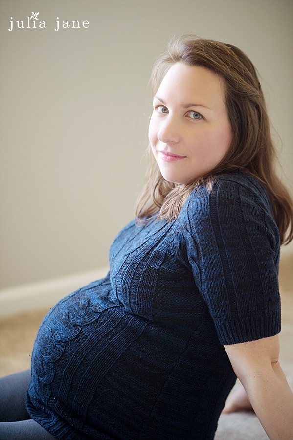 In home Maternity Portraits in Connecticut, by Connecticut Family Photographer Julia Jane Studios